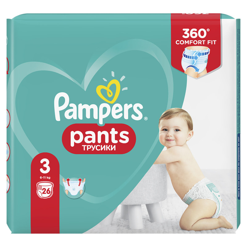 Підгузки-трусики Pampers Pants Midi 6-11 кг №26