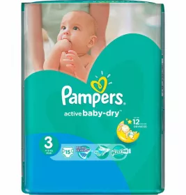 *Подгузники Pampers Active Baby-Dry Midi 5-9 кг №15