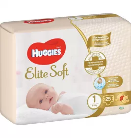*Подгузники Хаггис Еlit Soft 1 2-5 кг №26