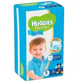 Підгузки Хаггіс Ультра Комфорт для хлопчиків 12-22 кг №15