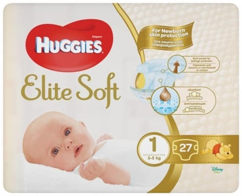 *Подгузники Хаггис Еlit Soft 1 3-5 кг №27 *Подгузники Хаггис Еlit Soft 1 3-5 кг №27