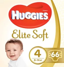 *Подгузники Хаггис Еlit Soft 4 8-14 кг №1 (66)