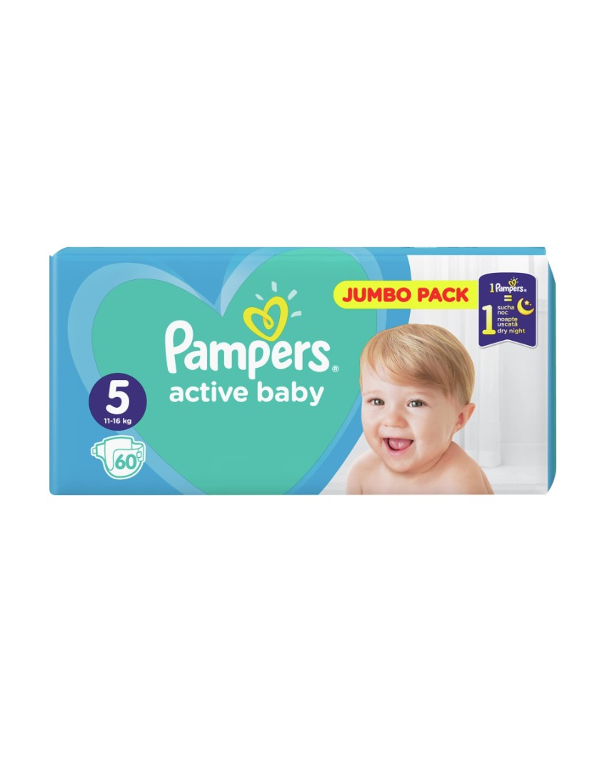 Підгузники Pampers Active Baby Junior 11-16кг №1(60)