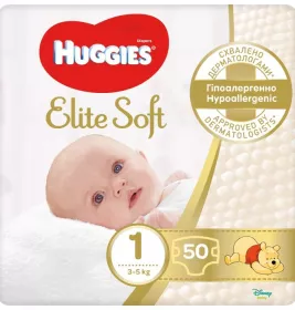 Підгузники Хаггіс Еlit Soft 1, №1 (50)
