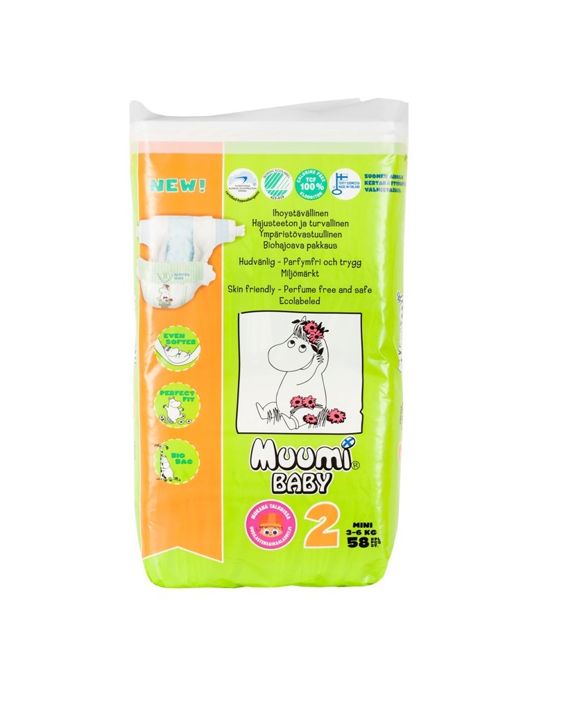*Підгузки Muumi Mini 3-6 кг №1 (58)