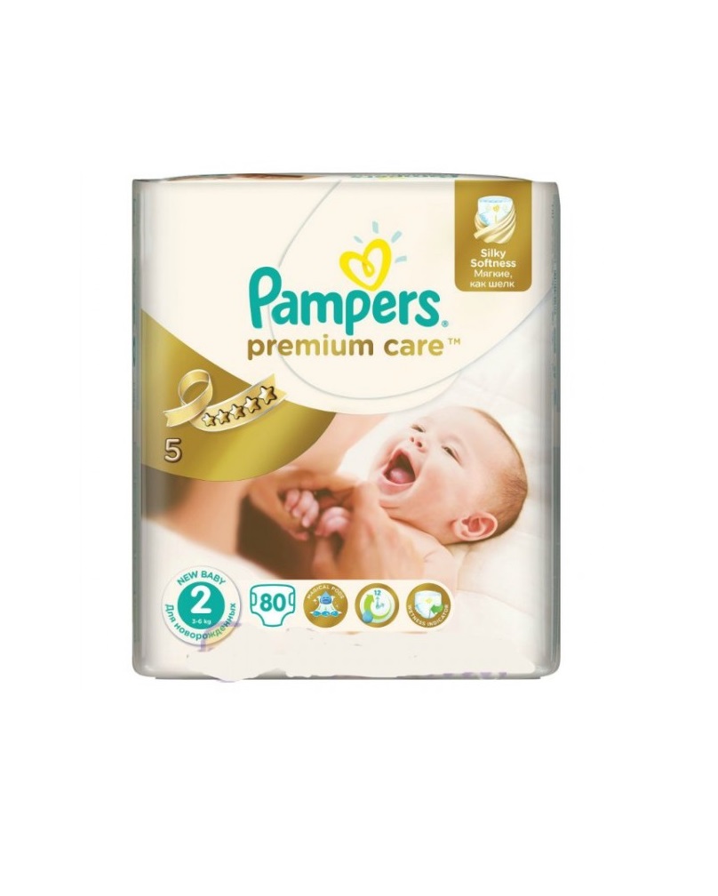 Підгузники Pampers Premium Care Міні 3-6 кг №1 (80)