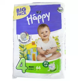 *Подгузники Happy BABY Maxi 8-18 кг №1 (66)