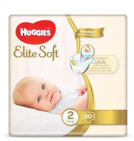 *Подгузники Хаггис Еlit Soft 2 4-7кг №1 (80)