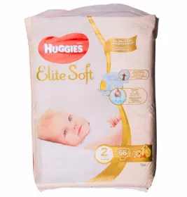Підгузники Хаггіс Еlit Soft 2 4-6кг №1 (66)