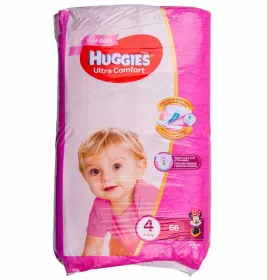 Підгузники Хаггіс Ультра Комфорт для дівчаток 8-14 кг №1(66)