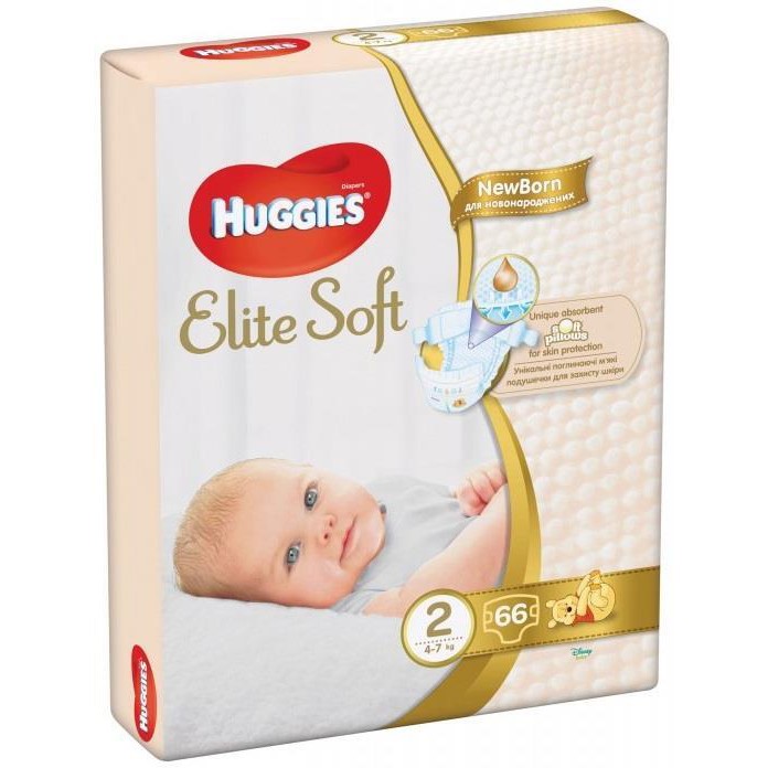 *Підгузки Хаггіс Newborn 3-6 кг №1(66)