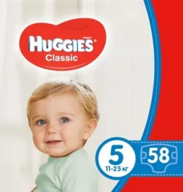Підгузники Хаггіс Classic 11-25кг №1(58)