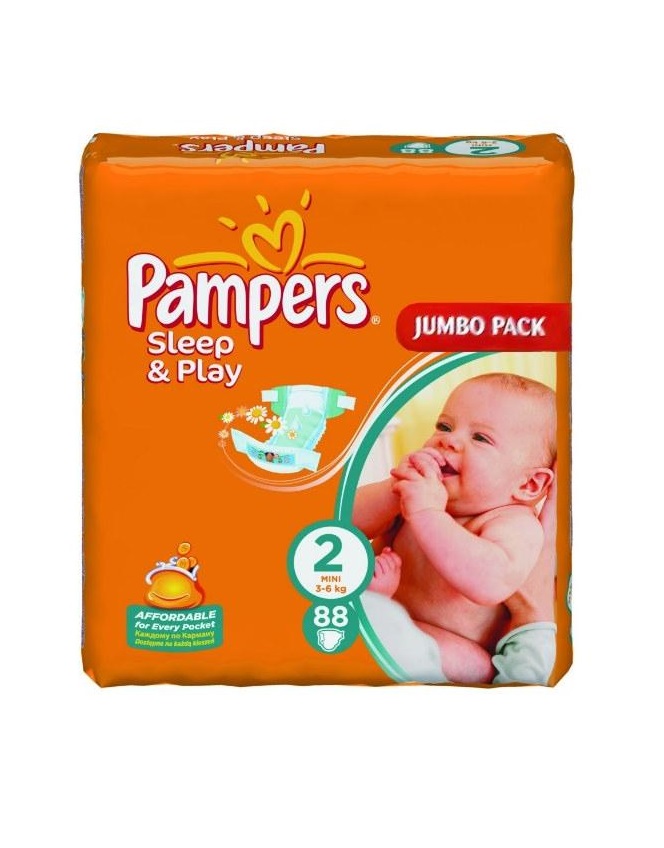 *Підгузки Pampers Sleep&Play Міні 3-6 кг №1(88)