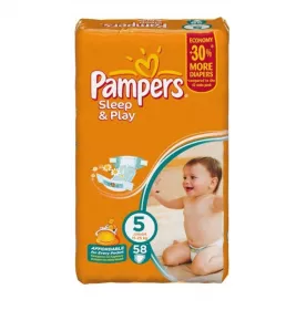 *Подгузники Pampers Sleep&Play Юниор 11-25 кг №1 (58)
