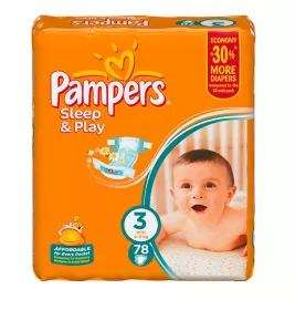 *Підгузки Pampers Sleep&Play Міді 4-9 кг №1(78)