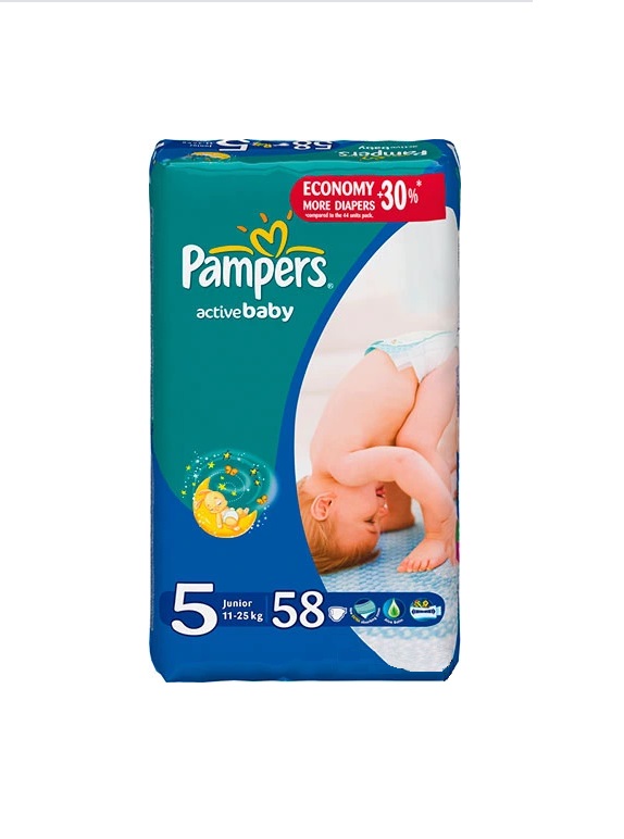 Підгузники Pampers Active baby Junior 11-25 кг №1(58)