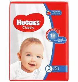 Підгузники Хаггіс Classic 4-9 кг №1(78)