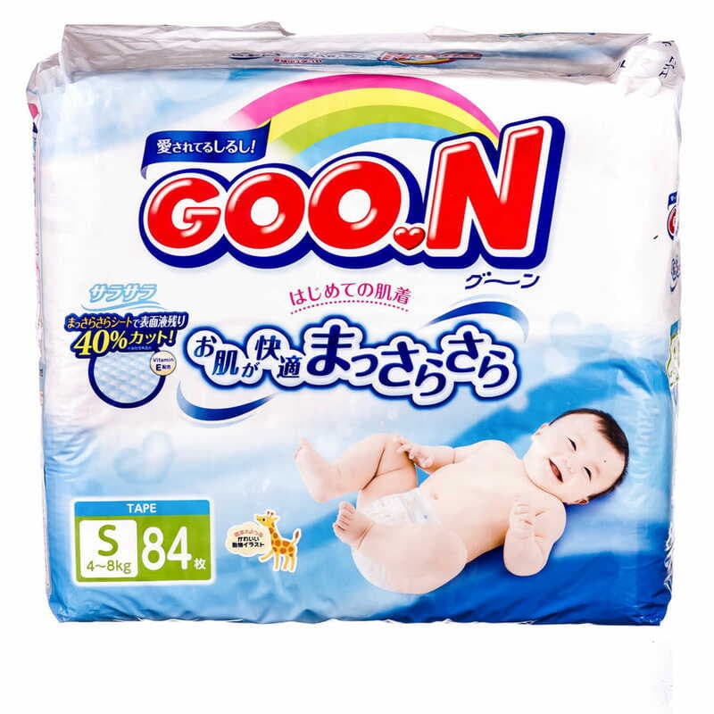 *Подгузники GOO.N Маленький унисекс 4-8 кг №1 (84) *Подгузники GOO.N Маленький унисекс 4-8 кг №1 (84)