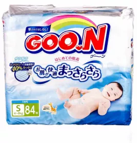 *Подгузники GOO.N Маленький унисекс 4-8 кг №1 (84)
