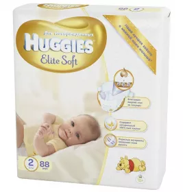 *Подгузники Хаггис Еlit Soft 2 4-7кг №1 (88)