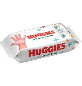 Серветки вологі Хаггіс All Over Clean №56