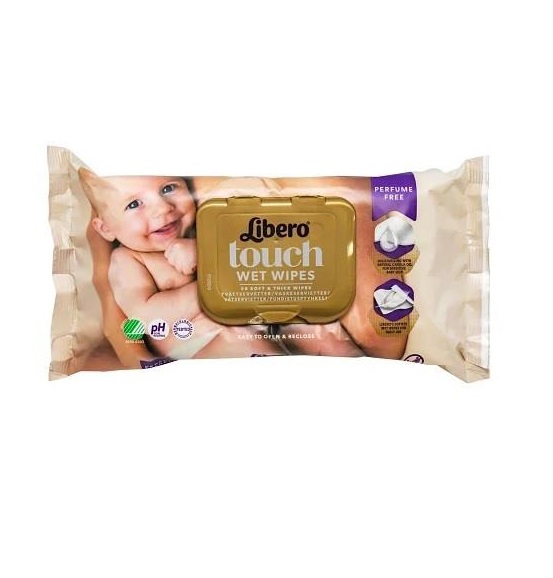 Серветки Libero Touch дитячі вологі №56