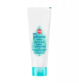 *Крем Jonsons baby Детский 3-в-1 з молоком 50 г