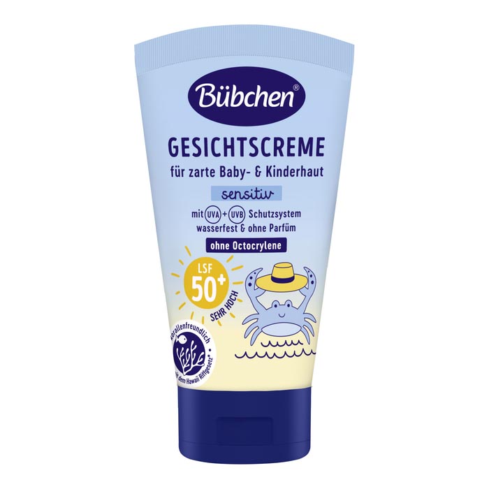 *Крем сонцезахисний для обличчя Bubchen Sensitiv SPF 50 50мл