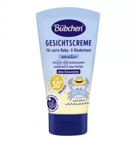 *Крем сонцезахисний для обличчя Bubchen Sensitiv SPF 50 50мл