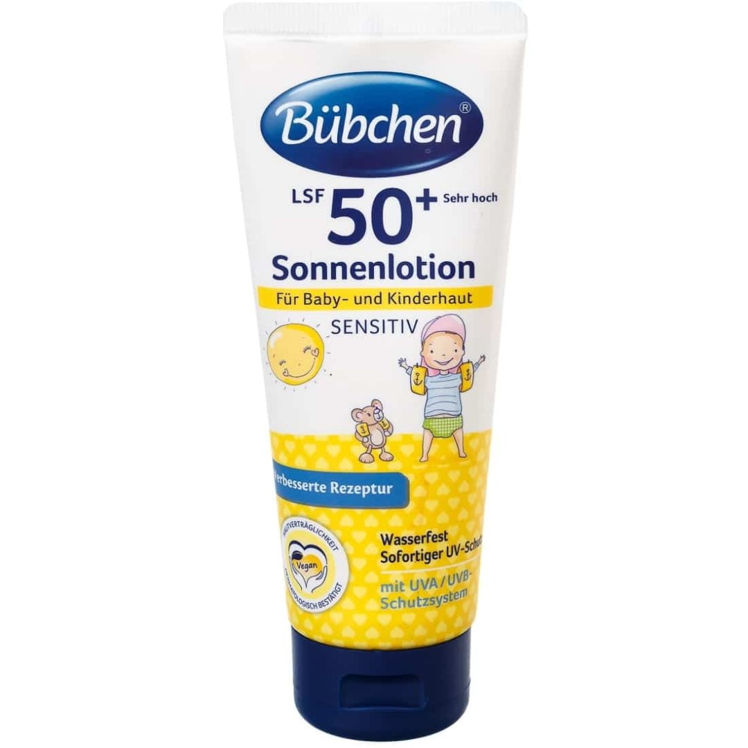 Молочко солнцезащитное Bubchen Sensitiv SPF 50+ 100мл Молочко солнцезащитное Bubchen Sensitiv SPF 50+ 100мл