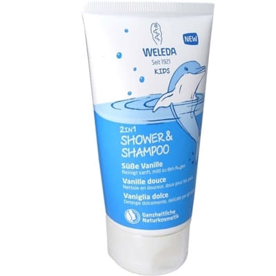 *Шампунь-гель Weleda 2 в 1 для детей ваниль 150 мл