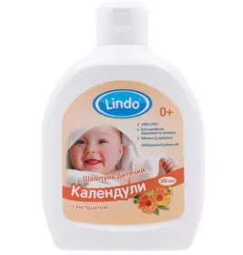 Шампунь Lindo дитячий без сліз із Д-Пантенолом з екстрактом календули 300 мл