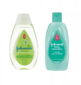 *Набір Jonsons baby Шампунь з ромашкою + Шампунь Легке розчісування 300 мл  JOHNSON'S baby (-50% на
