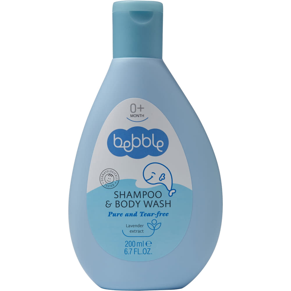 *Bebble Дитячий шампунь для волосся та тіла 200мл