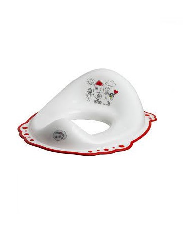 *Сидіння Maltex Сім'я для унітазу з гумками біле