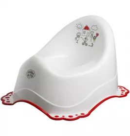 *Горщик Maltex Сім'я з гумками білий