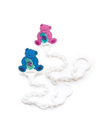 Ланцюжок Lindo для пустушки на кліпсі Ведмежа