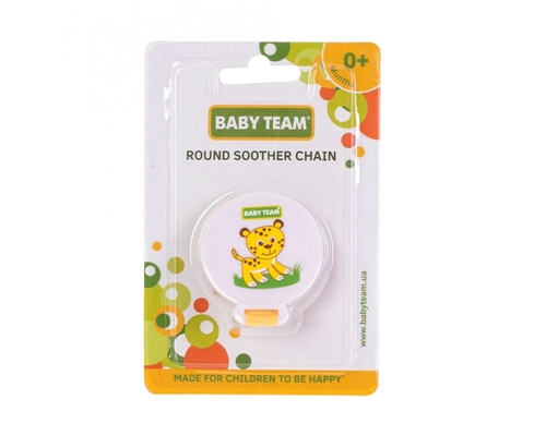 Ланцюжок Baby Team 3331 для пустушки круглий Джунглі