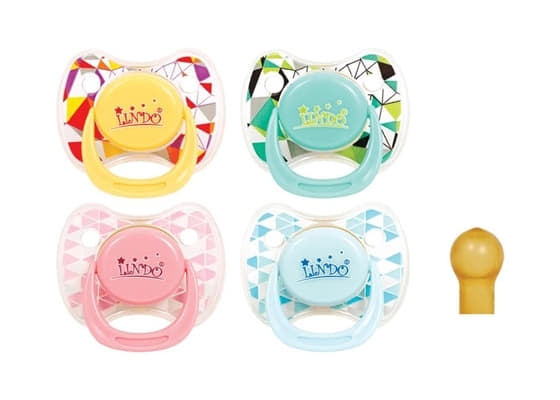 Пустушка Lindo латексна, кругла 0-6міс.