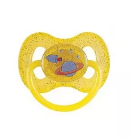 Пустушка Canpol 23/221_yel space латексна кругла 0-6 м. жовта