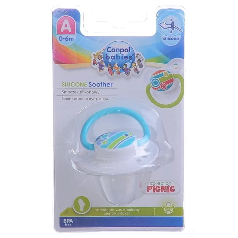 *Пустышка Canpol круглая Пикник 0-6 мес