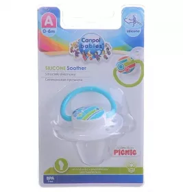 *Пустышка Canpol круглая Пикник 0-6 мес
