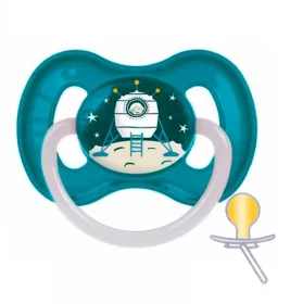 Пустушка Canpol 23/222 Space латексна кругла синя 6-18м