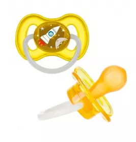 Пустушка Canpol 23/222_yel Space латексна кругла 6-18 м. жовта