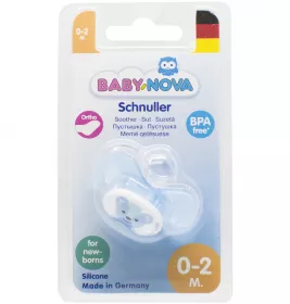 Пустушка Baby-nova Newborn блакитна