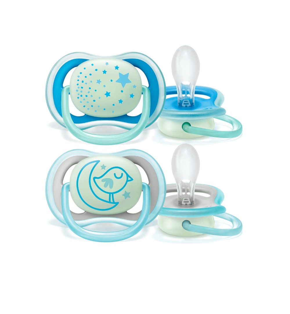 *Пустушка Avent 376/13 Ultra Air нічна 6-18 міс 2шт