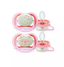 *Пустушка Avent 376/22 нічна, дівчинка 6-18 міс 2шт