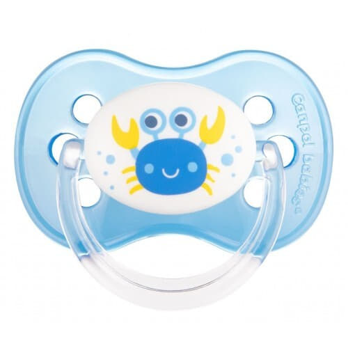 *Пустышка Canpol силиконовая круглая Nature 6-18 м