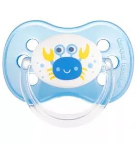 *Пустышка Canpol силиконовая круглая Nature 6-18 м