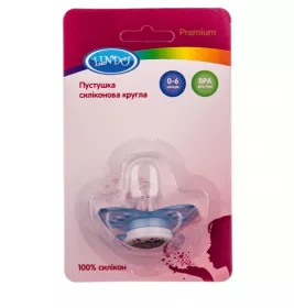 Пустушка Lindo А031 силіконова кругла 0-6 міс